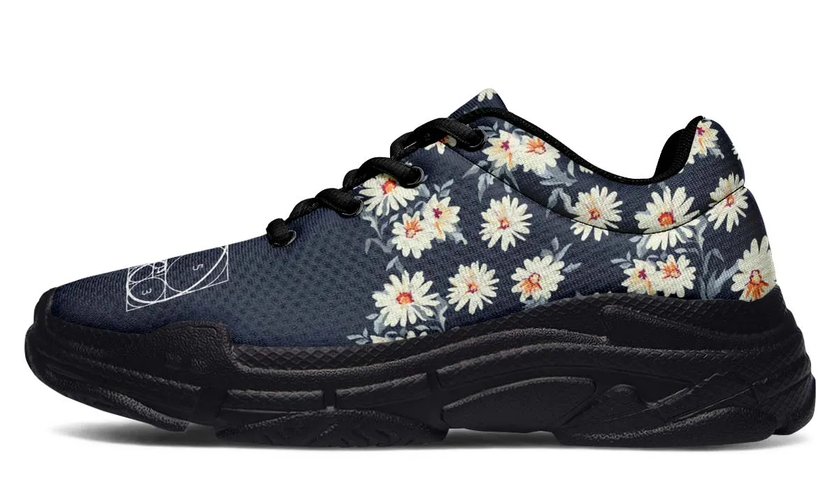 Floral Golden Ratio Chunky Sneakers