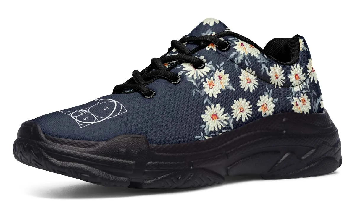 Floral Golden Ratio Chunky Sneakers
