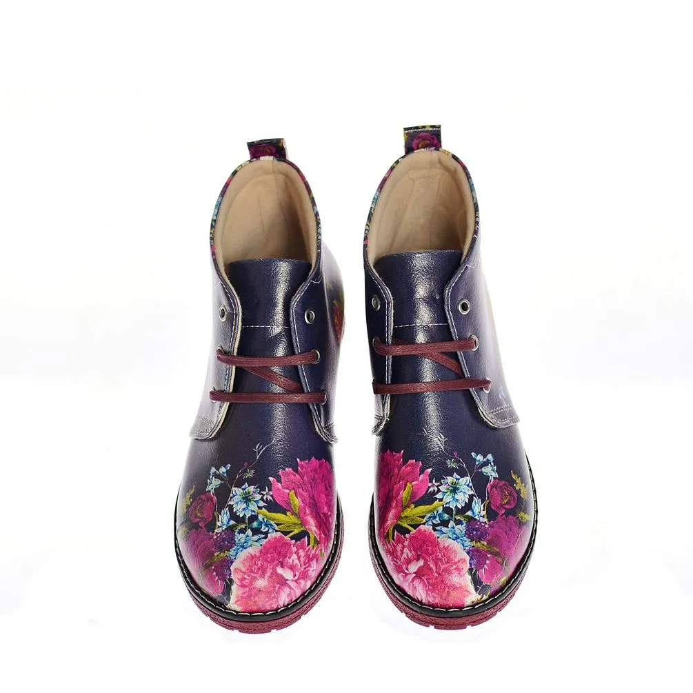 Flowers Ankle Boots NHP108