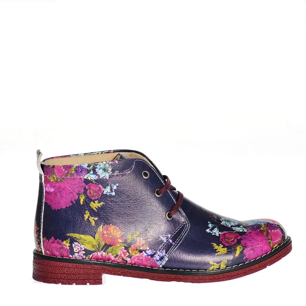 Flowers Ankle Boots NHP108