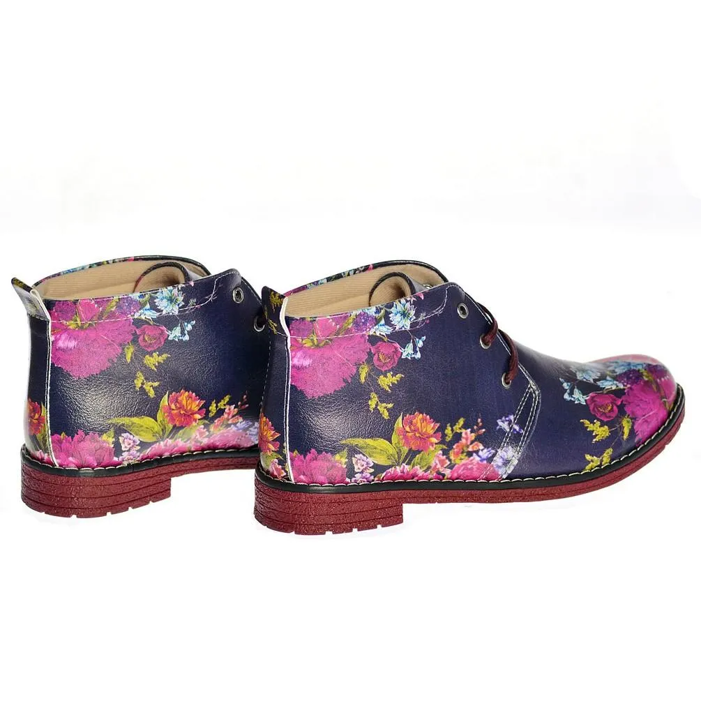 Flowers Ankle Boots NHP108