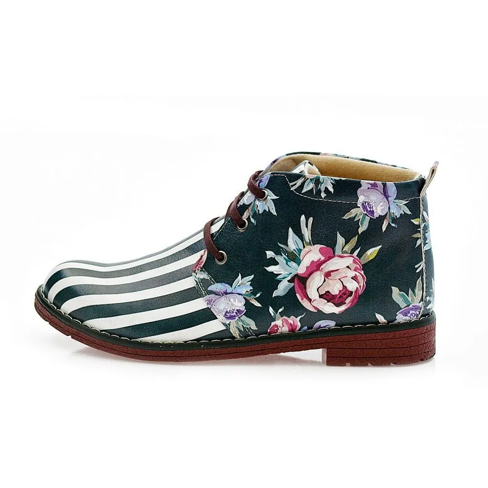 Flowers Ankle Boots NHP111