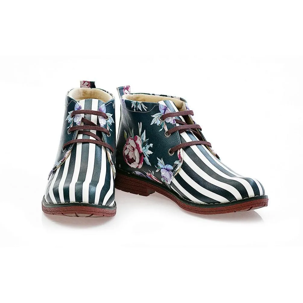 Flowers Ankle Boots NHP111