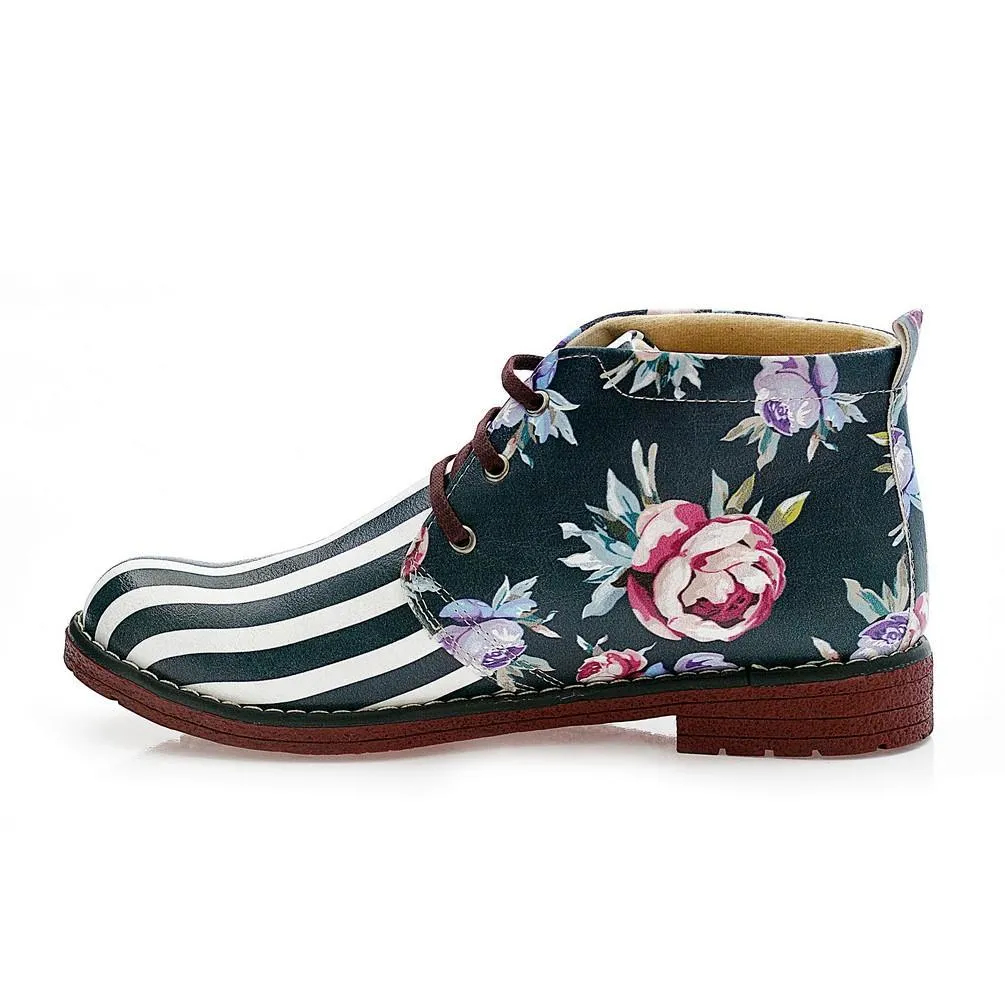 Flowers Ankle Boots NHP111