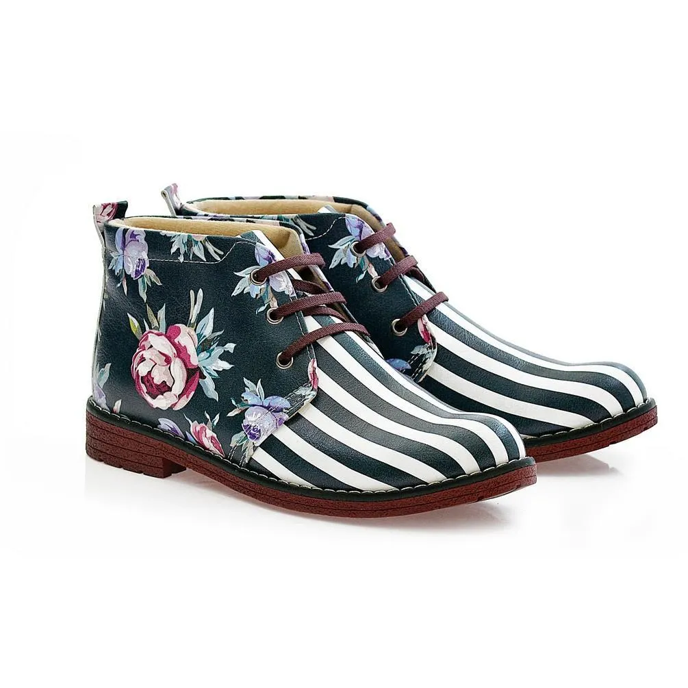 Flowers Ankle Boots NHP111