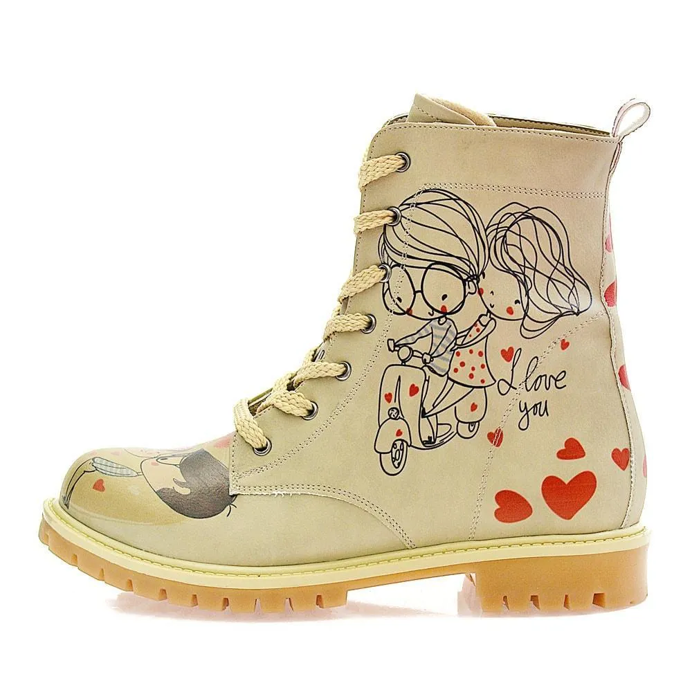 Happy Valentines day Long Boots TMB1037