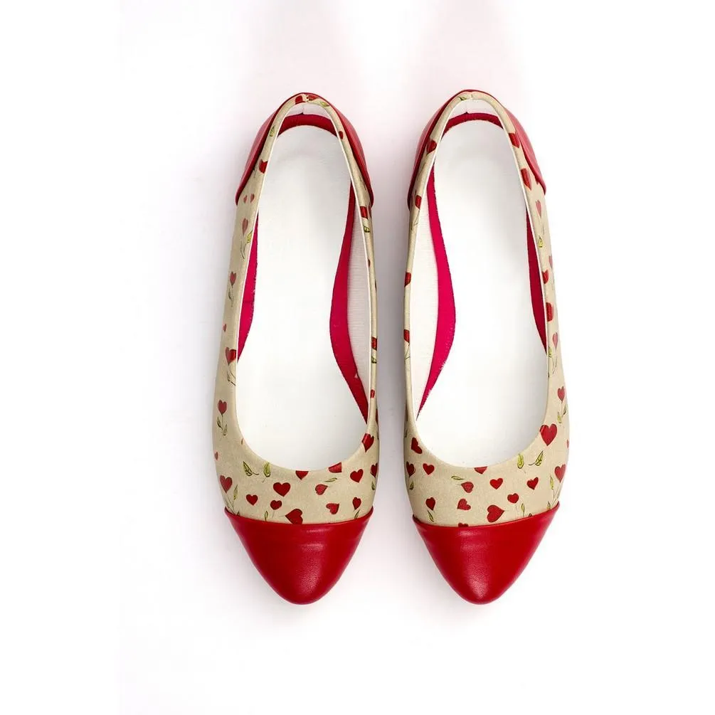 Hearts Ballerinas Shoes NMS109
