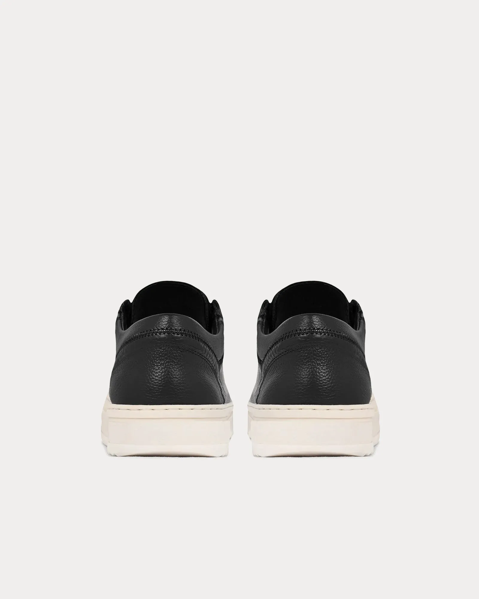 HTN Low Tumbled Leather Black Low Top Sneakers