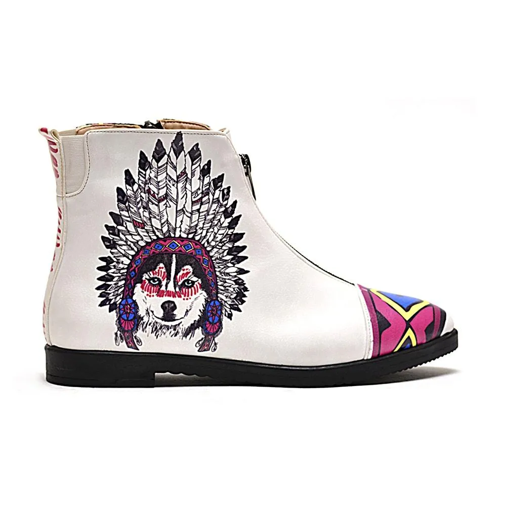 Indian Wolf Short Boots WFER105