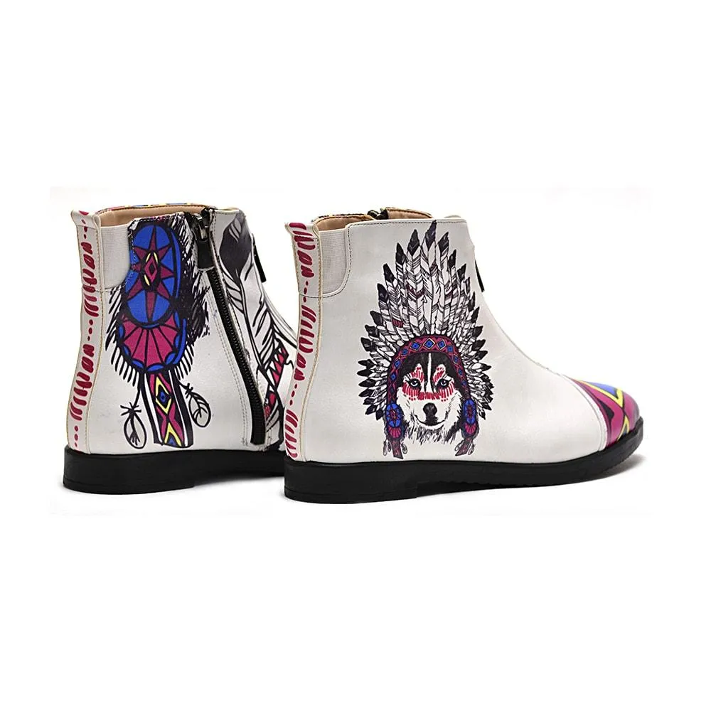 Indian Wolf Short Boots WFER105