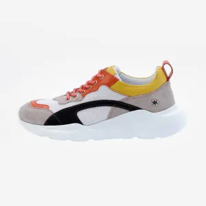 IZZI platform sneaker - yellow and orange