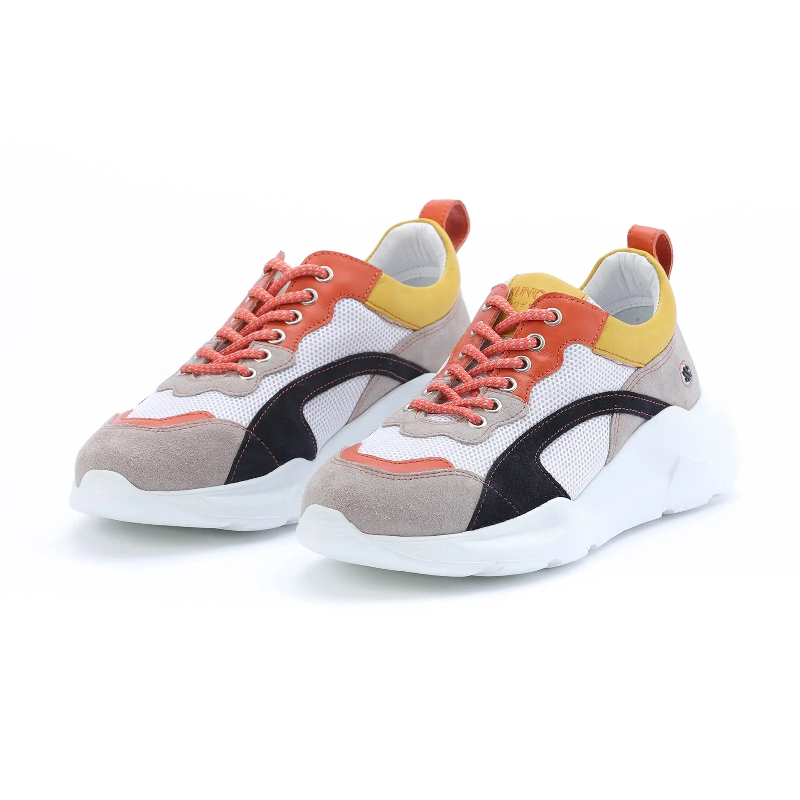 IZZI platform sneaker - yellow and orange