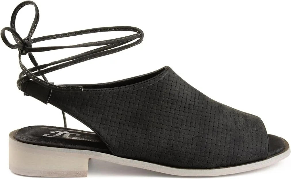 Journee Collection Women's Blanch Bobbi Slingback Sandal  Color Black Size 9M