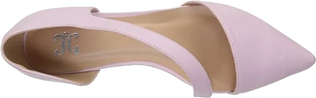 Journee Collection Women's Cross Strap Pointed Toe Flat  Color Pink Size 8M