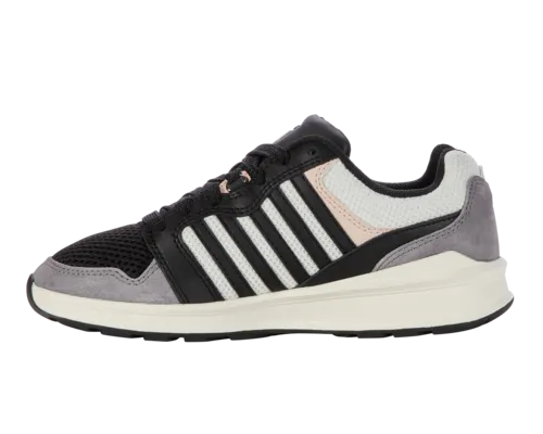 K-Swiss Women's Rival Trainer T Black Blanc De Blanc Smoked Pearl Shoes