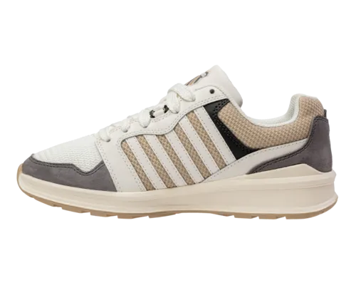 K-Swiss Women's Rival Trainer T Blanc De Blanc Doeskin Smoked Pearl Shoes