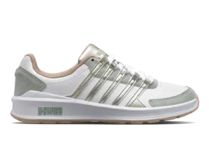 K-Swiss Women's Vista Trainer White Frosty Green Champagne Shoes
