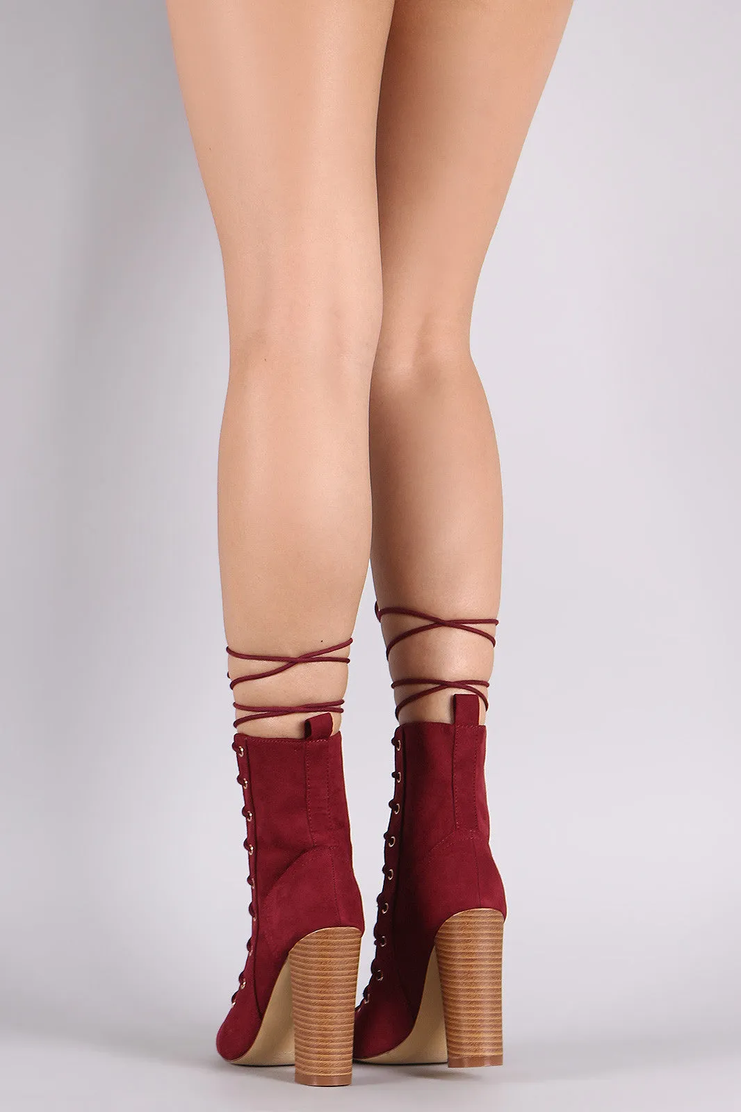 Lori - Open Toe Ankle Booties