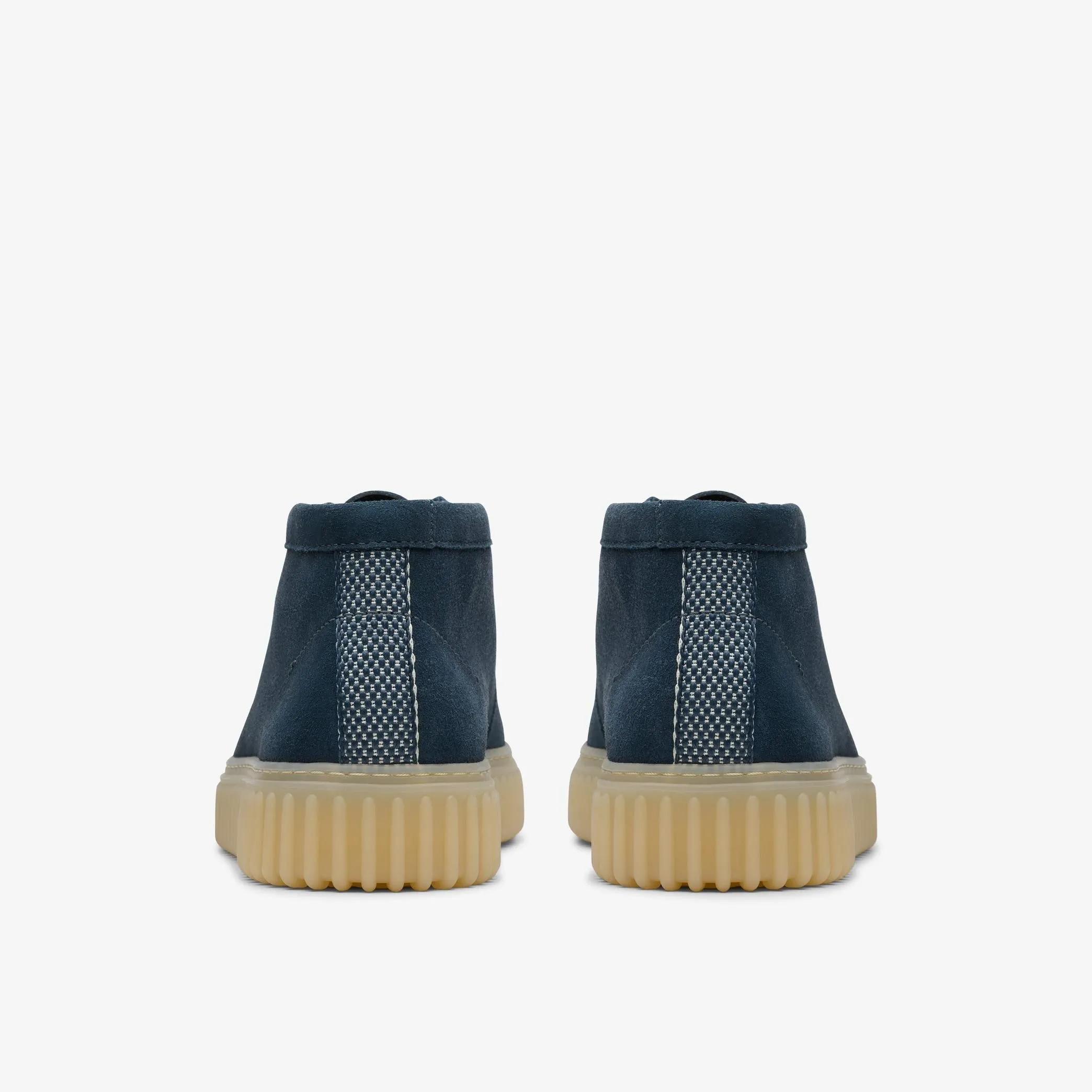 MENS CLARKS TORHILL HI (BLUE SUEDE)