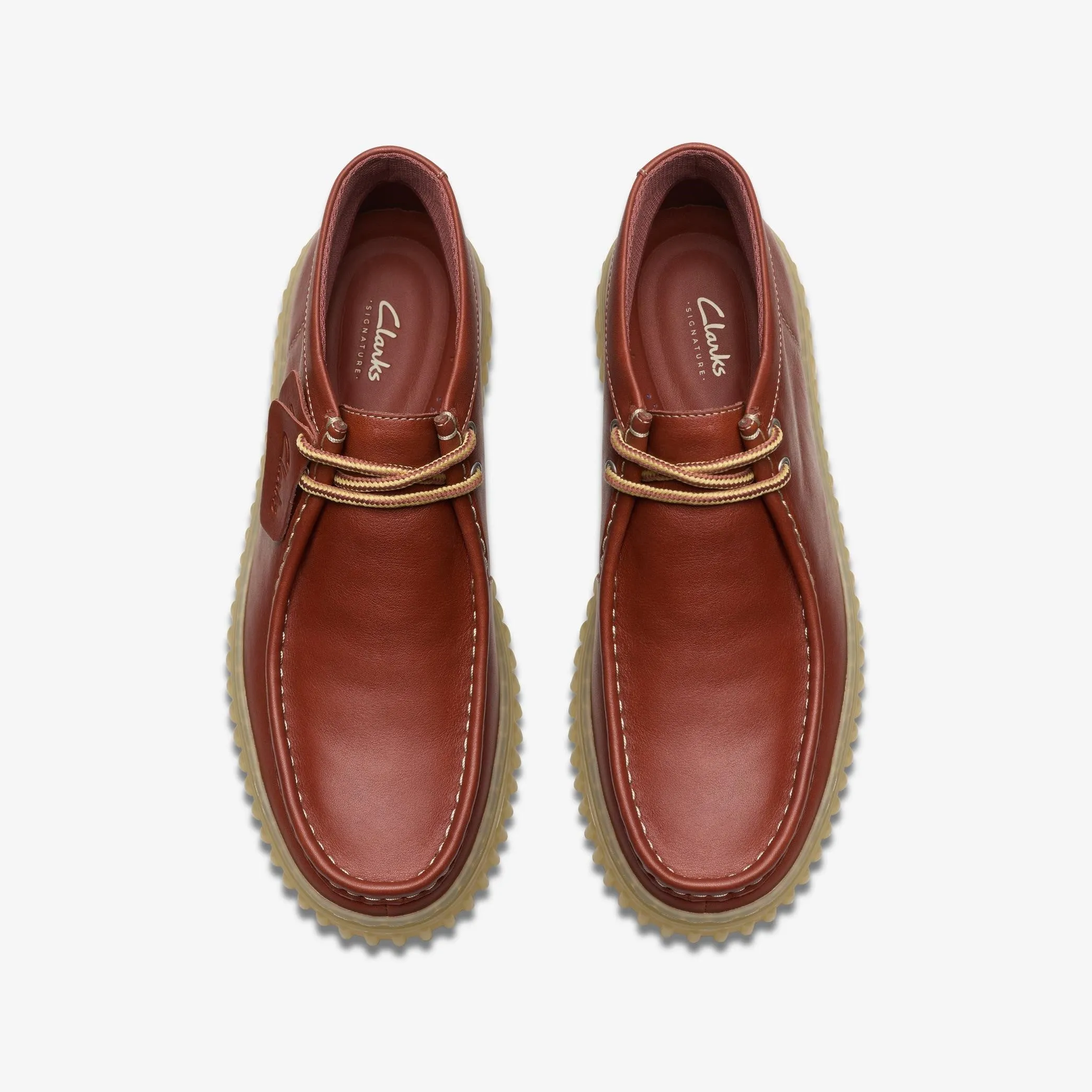 MENS CLARKS TORHILL HI (BROWN LEATHER)