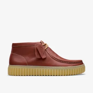MENS CLARKS TORHILL HI (BROWN LEATHER)