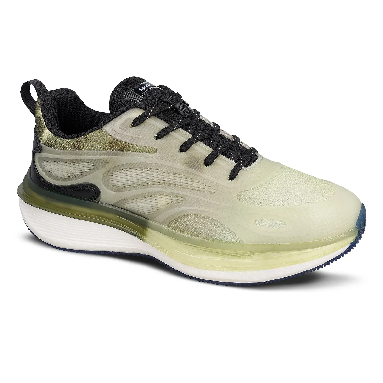 Men's Night Glow Sports Shoe - WS9154 Olive