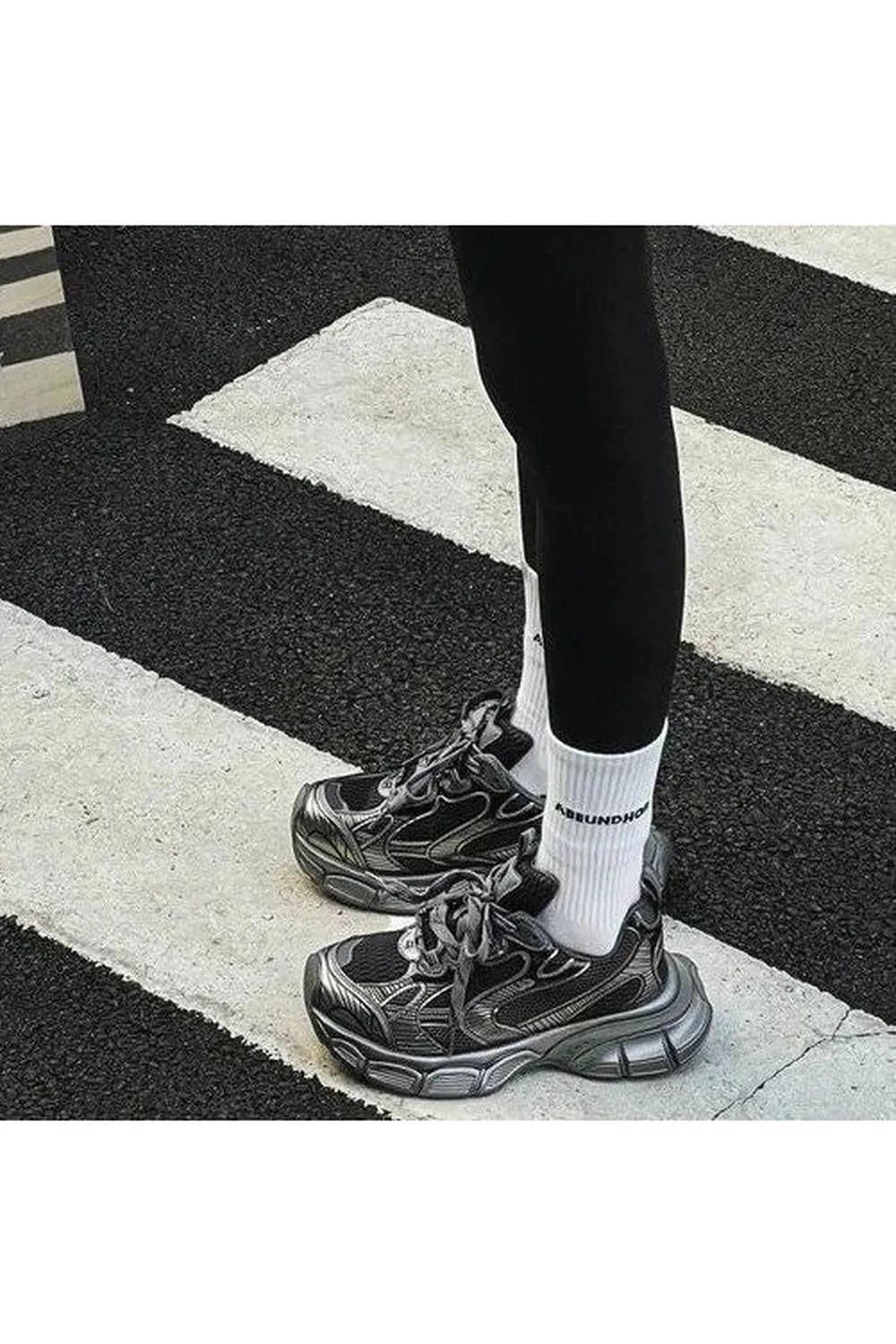 Metallic Violet Chunky Sneakers