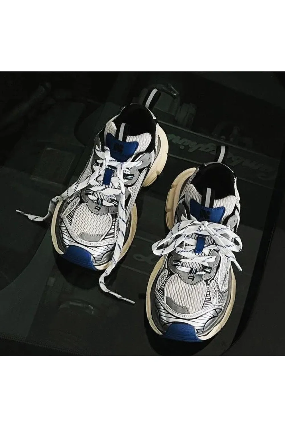 Metallic Violet Chunky Sneakers