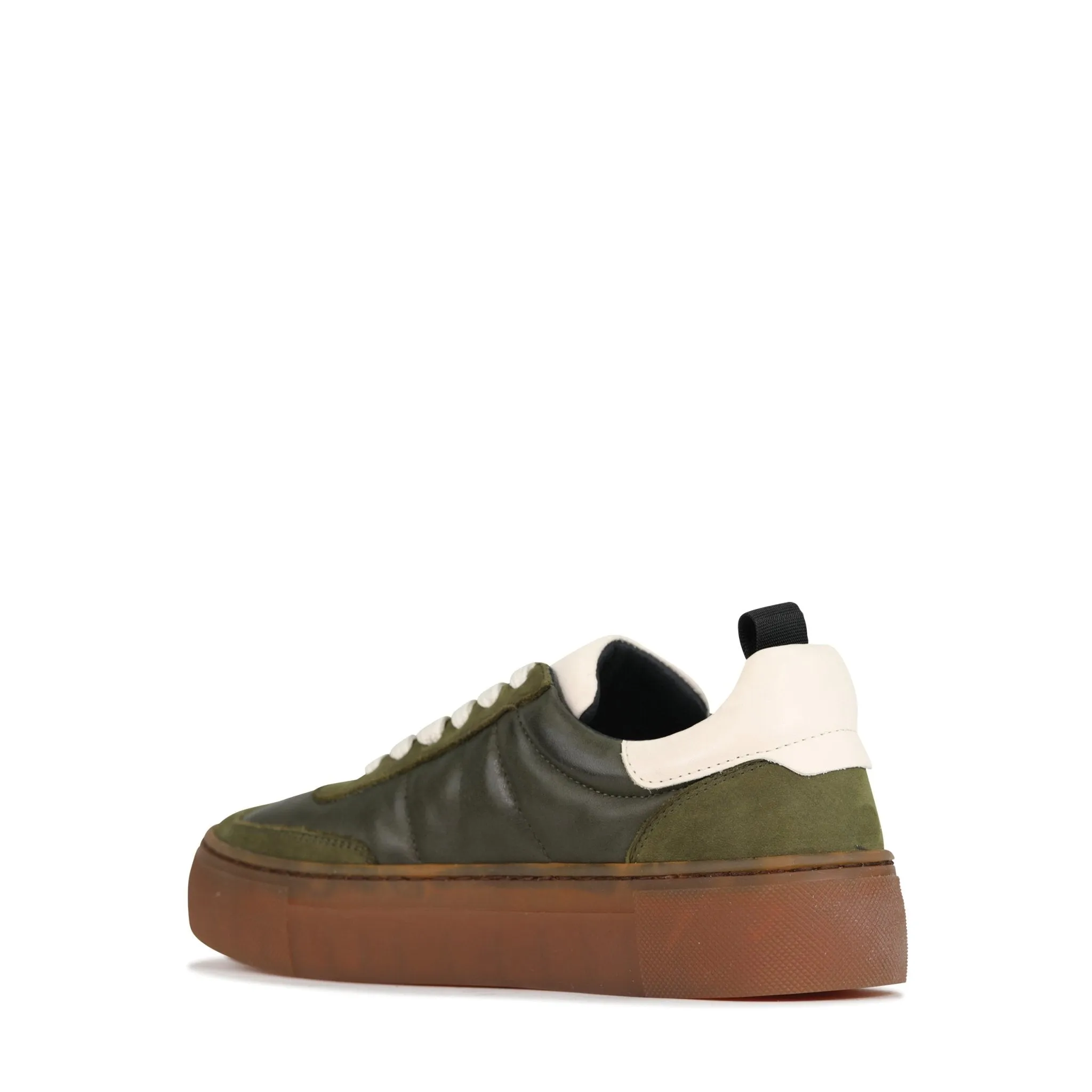 NATALI LEATHER LACE-UP SNEAKERS