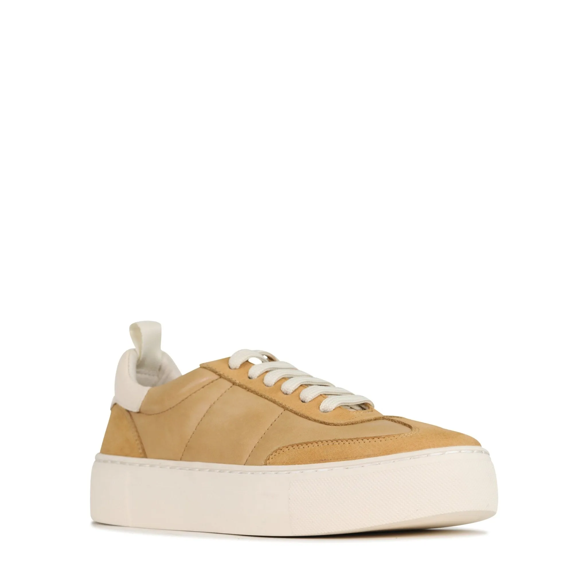 NATALI LEATHER LACE-UP SNEAKERS