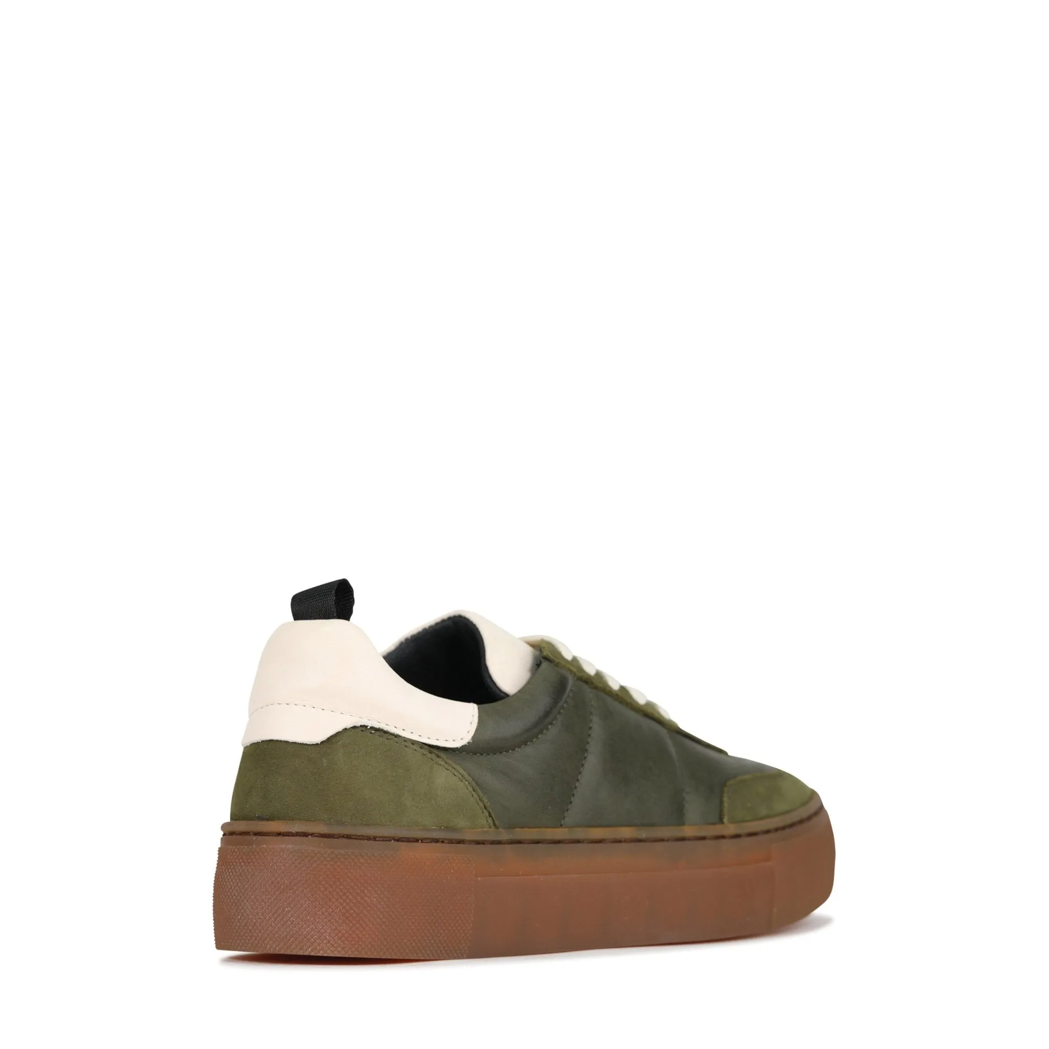 NATALI LEATHER LACE-UP SNEAKERS