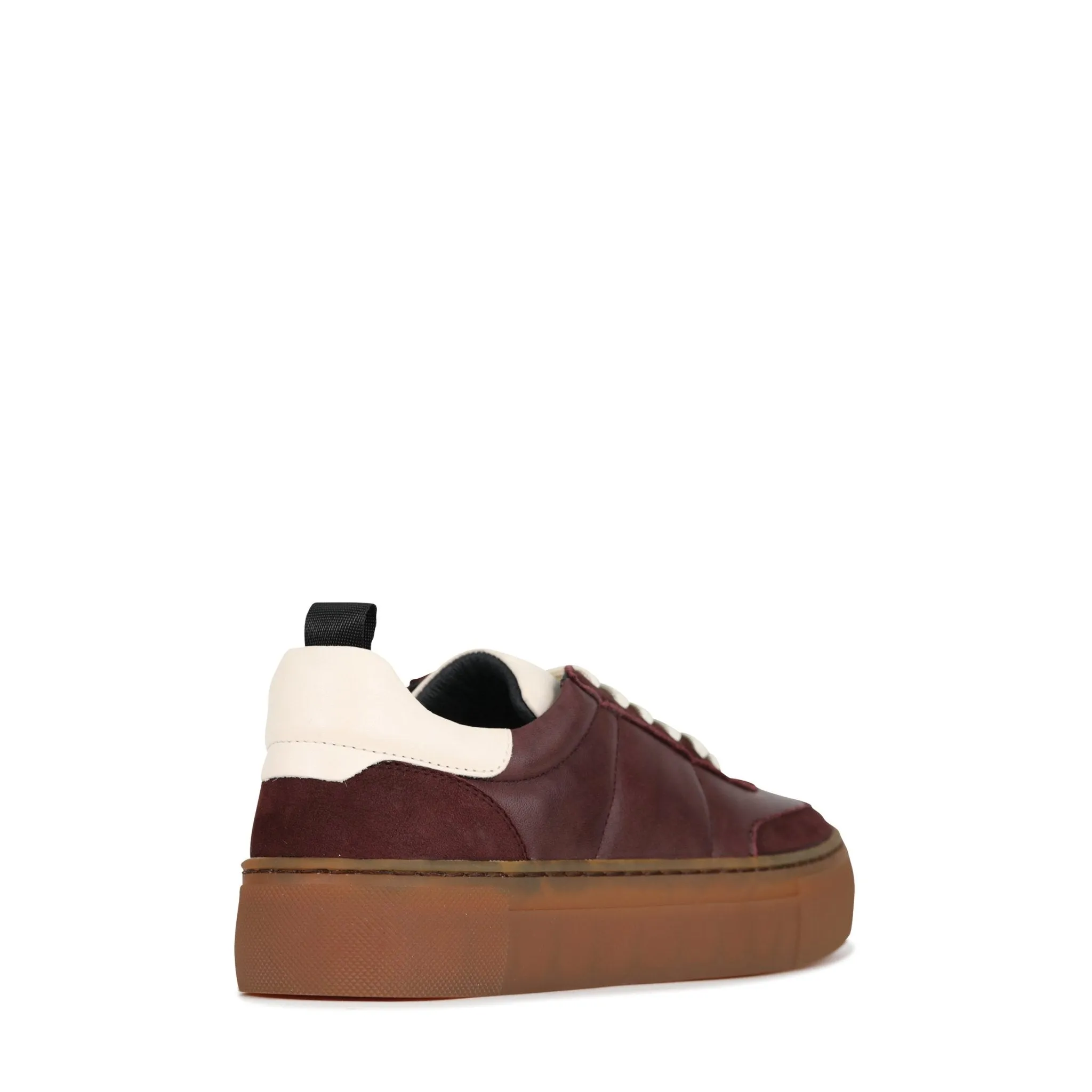 NATALI LEATHER LACE-UP SNEAKERS