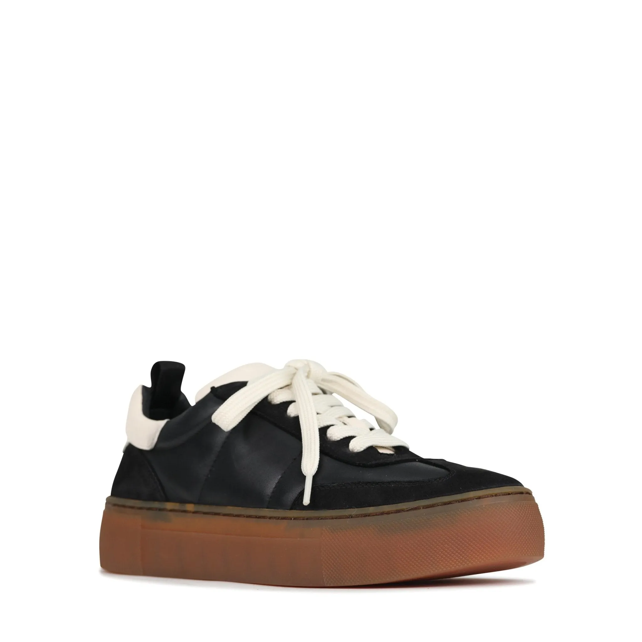 NATALI LEATHER LACE-UP SNEAKERS