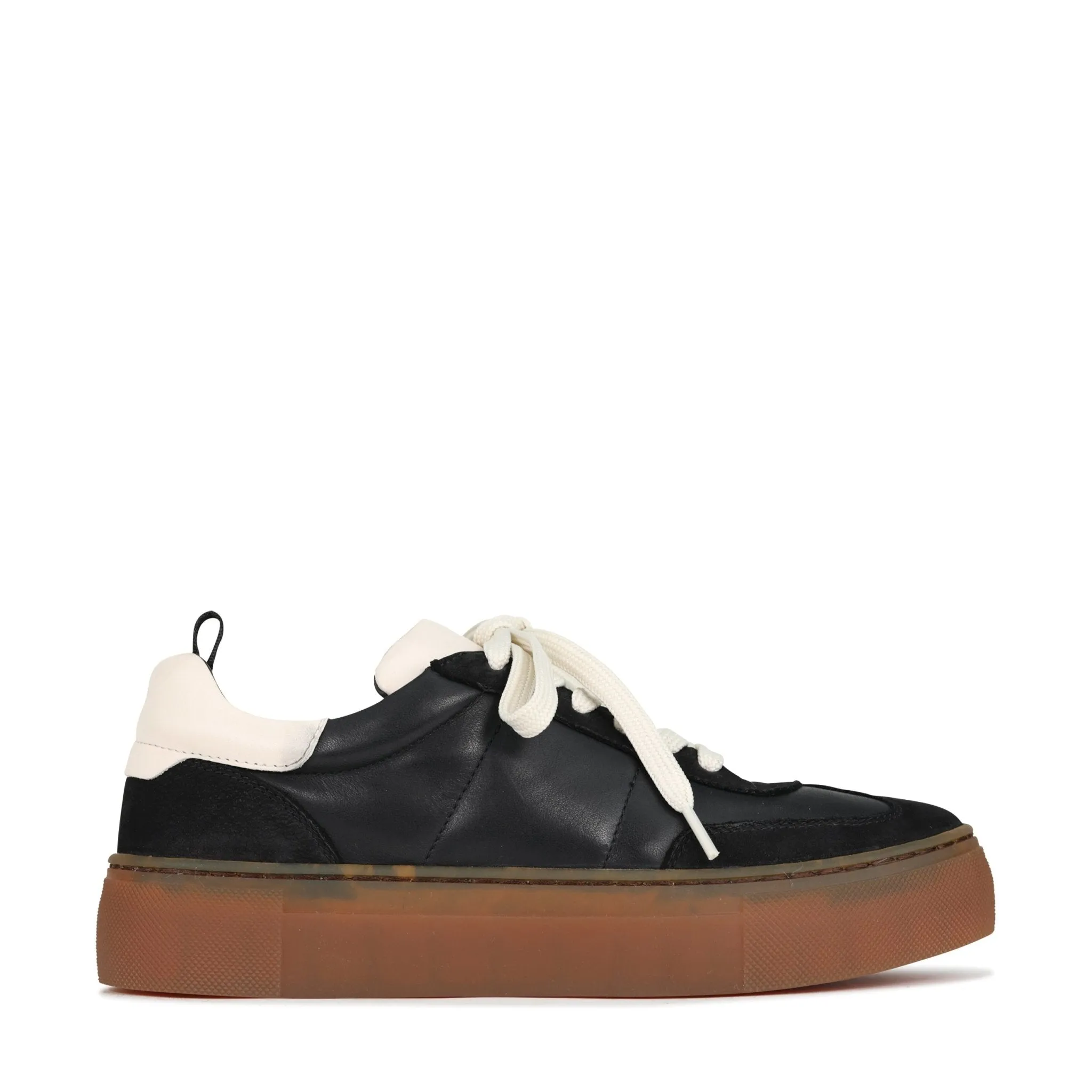 NATALI LEATHER LACE-UP SNEAKERS