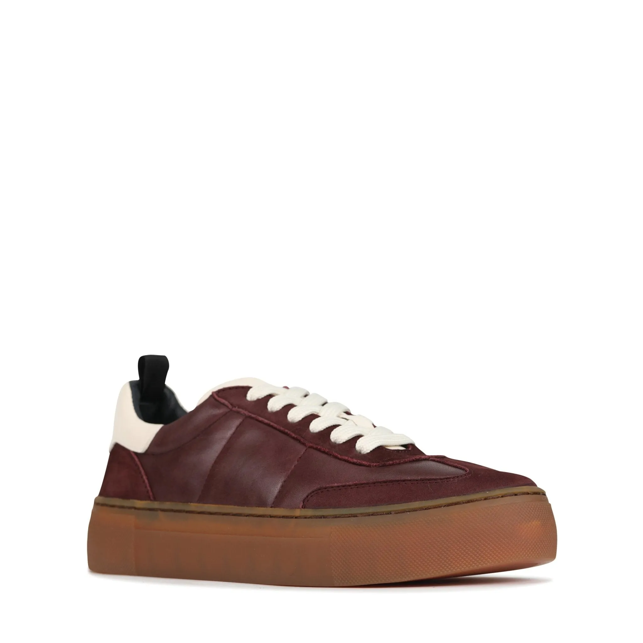 NATALI LEATHER LACE-UP SNEAKERS