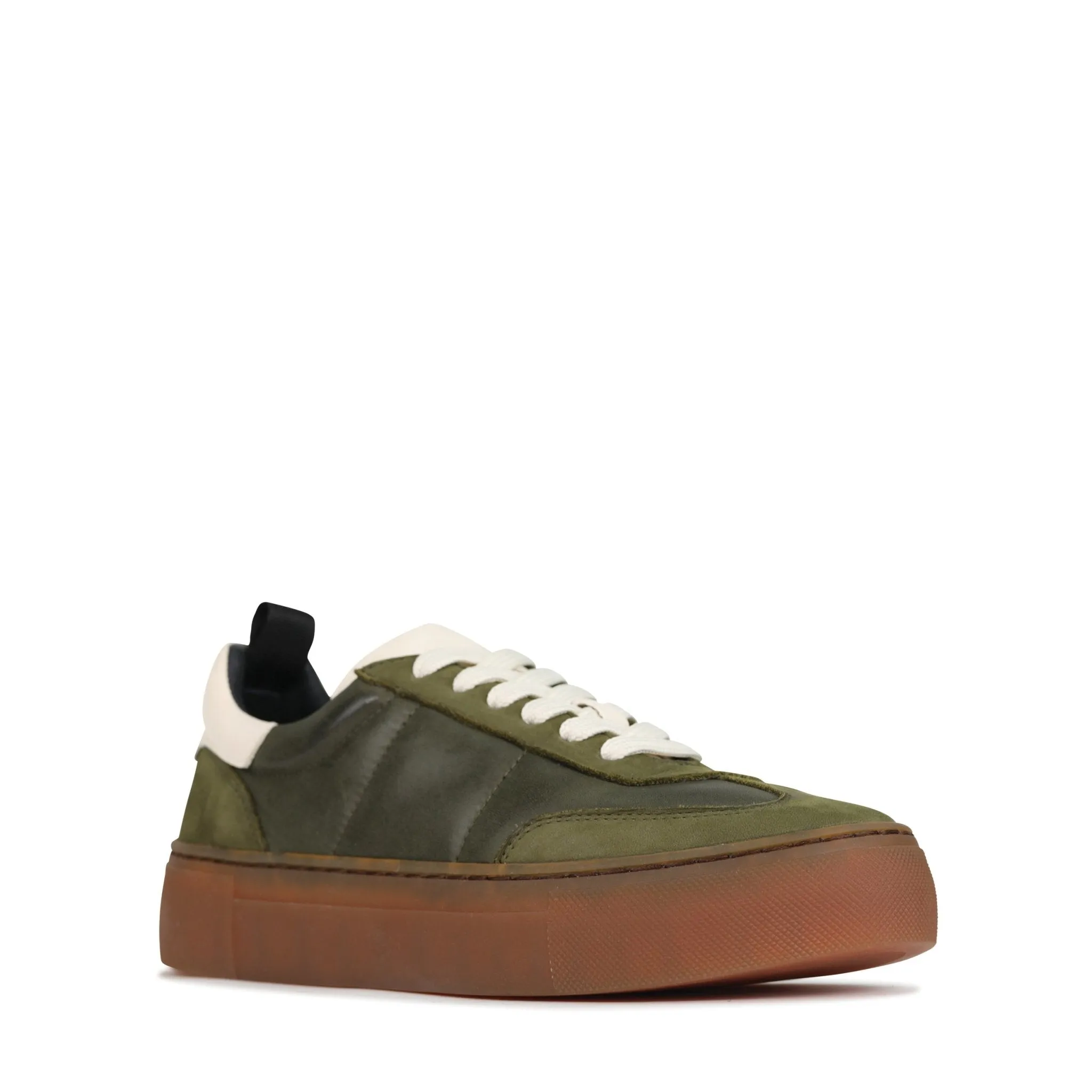 NATALI LEATHER LACE-UP SNEAKERS
