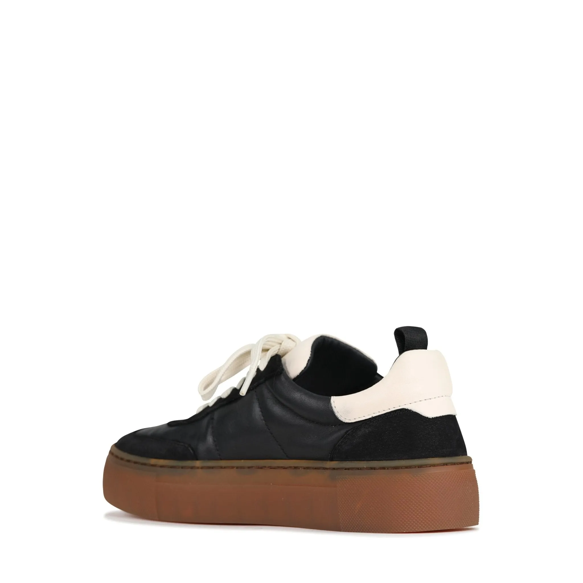 NATALI LEATHER LACE-UP SNEAKERS