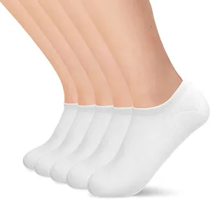 New Bamboo No Show Sock Women Thin Low Cut Socks Odor Resistant Breathable Sock 5 Pair by Serisimple!
