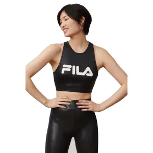 NEW Fila Teagan Women's Crop Tank Black-White - Size L