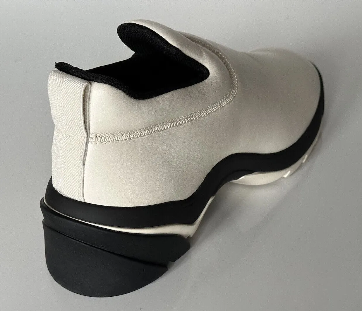 NIB $890 Bottega Veneta Men's Neutral Lagoon Nappa Leather Sneakers 9 US 667069