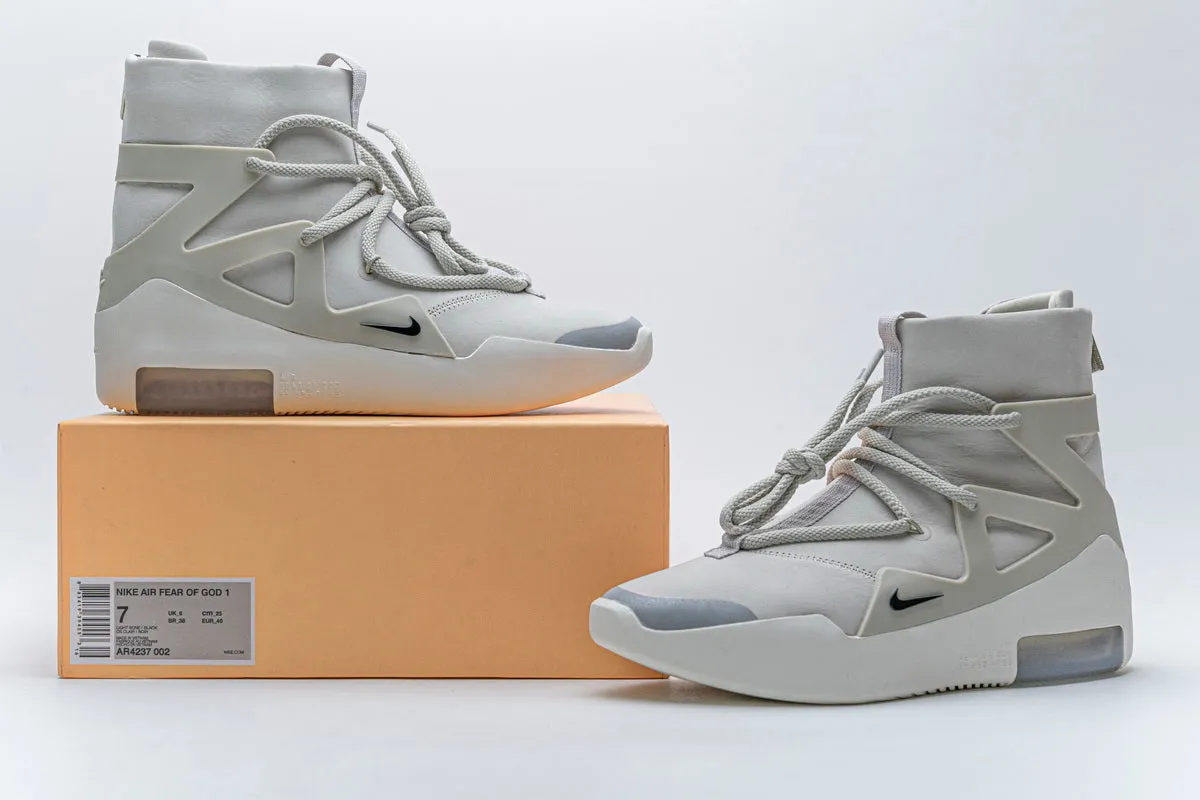Nike Air/Fear of God 1 High Top - Gray and White