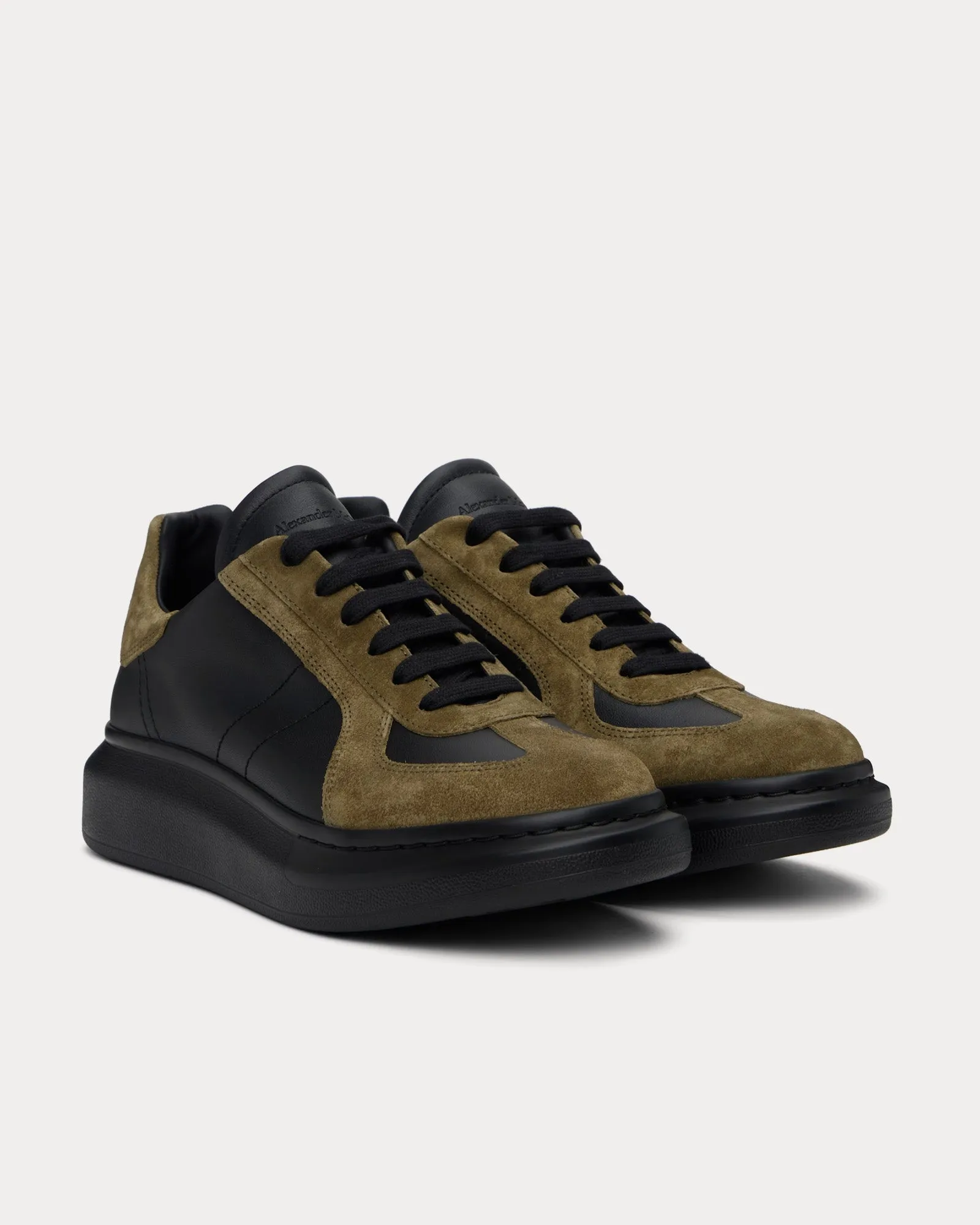 Oversized Retro Black / Khaki Low Top Sneakers
