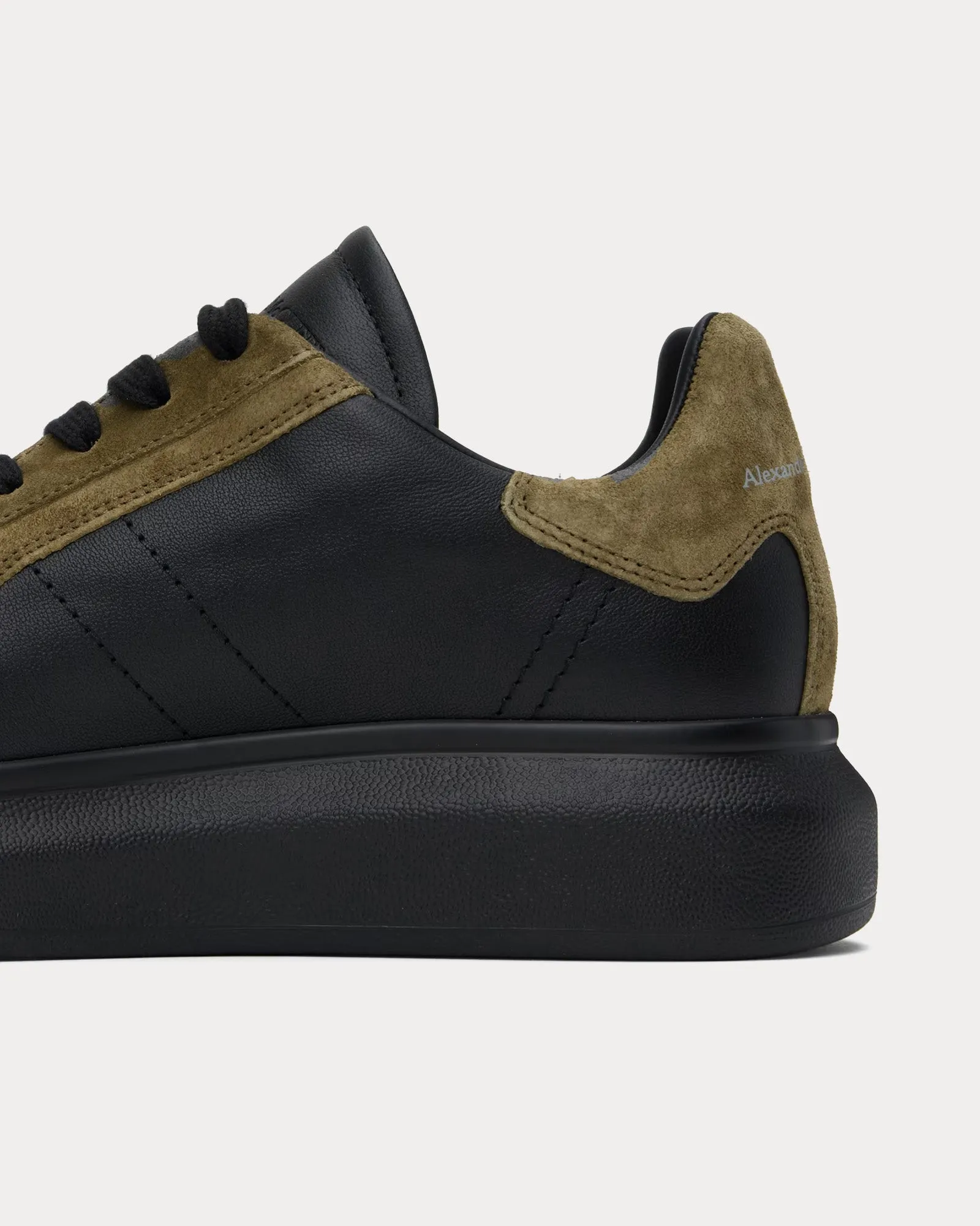 Oversized Retro Black / Khaki Low Top Sneakers