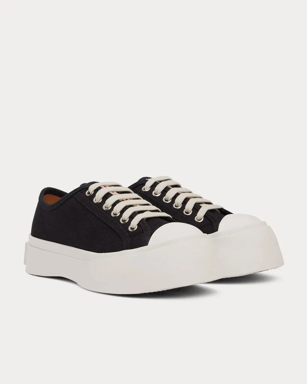 Pablo Canvas Black Low Top Sneakers