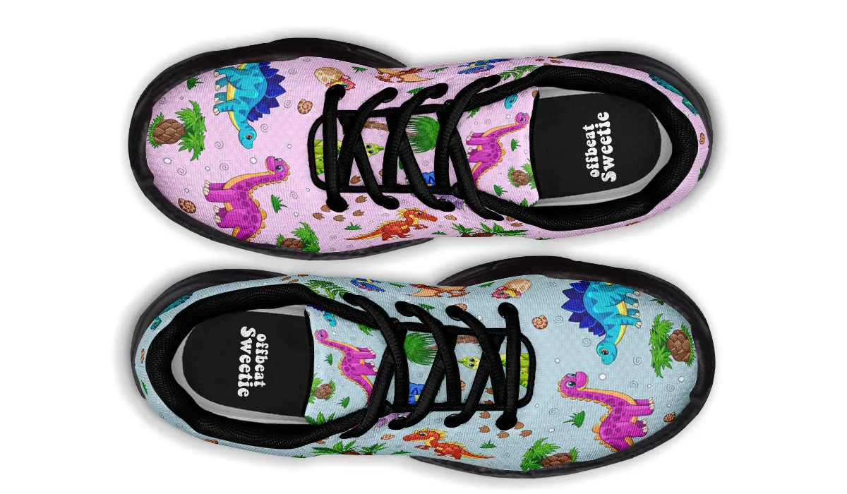 Pink And Blue Mismatched Baby Dinos Chunky Sneakers