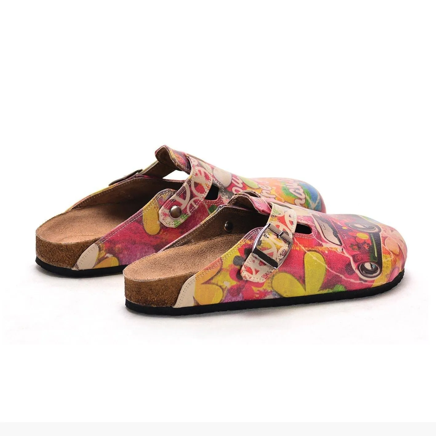 Pink VW Beatle Clogs CAL305