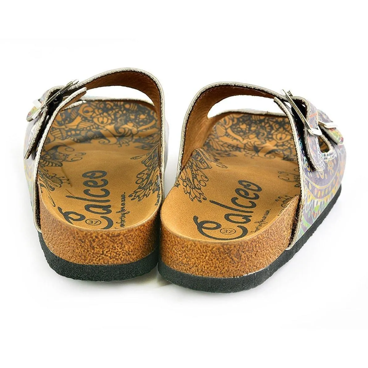 Purple Abstract Sandal CAL210