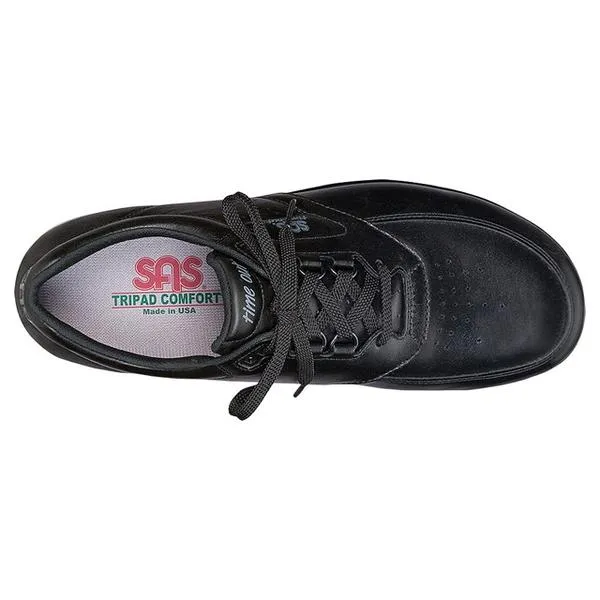 SAS Time Out Black Leather (Men's)