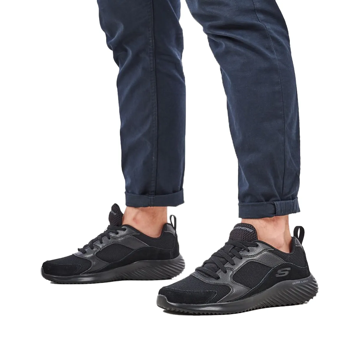 Skechers Running Bounder Shoes For Men, Black