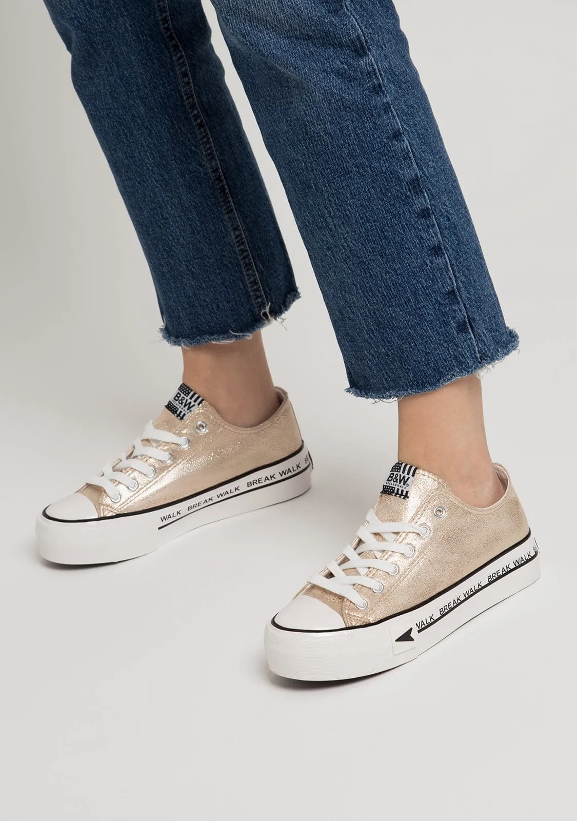 Sneakers Bay Platform Gold